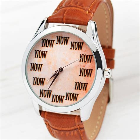 wrist watch that says now|the now watch.